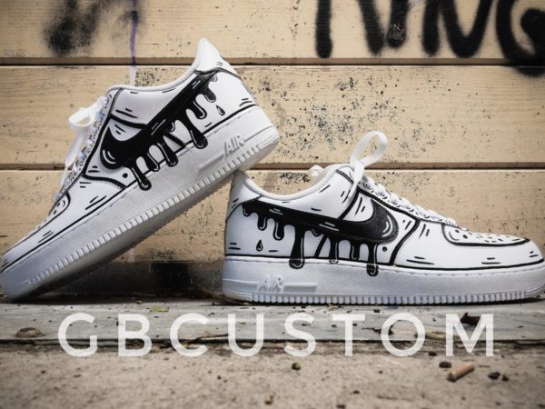 NIKE AF1 - BLACK SLIME  CARTOON